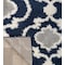 World Rug Gallery Cozy Moroccan Trellis Indoor Shag Runner Rug 2' x 7'2'' Navy 2525NAVY2X7 - alternate 5